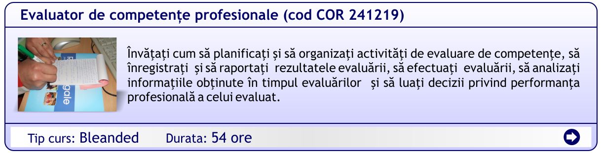 Evaluator de competente profesionale