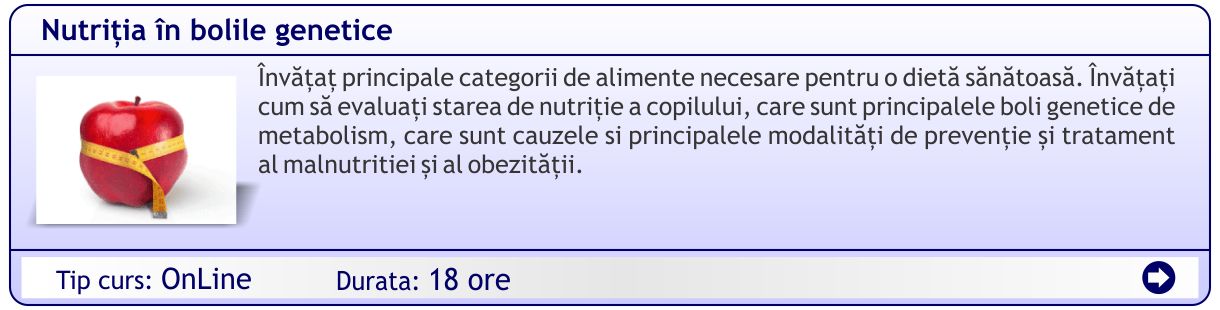 Nutritia in bolile genetice